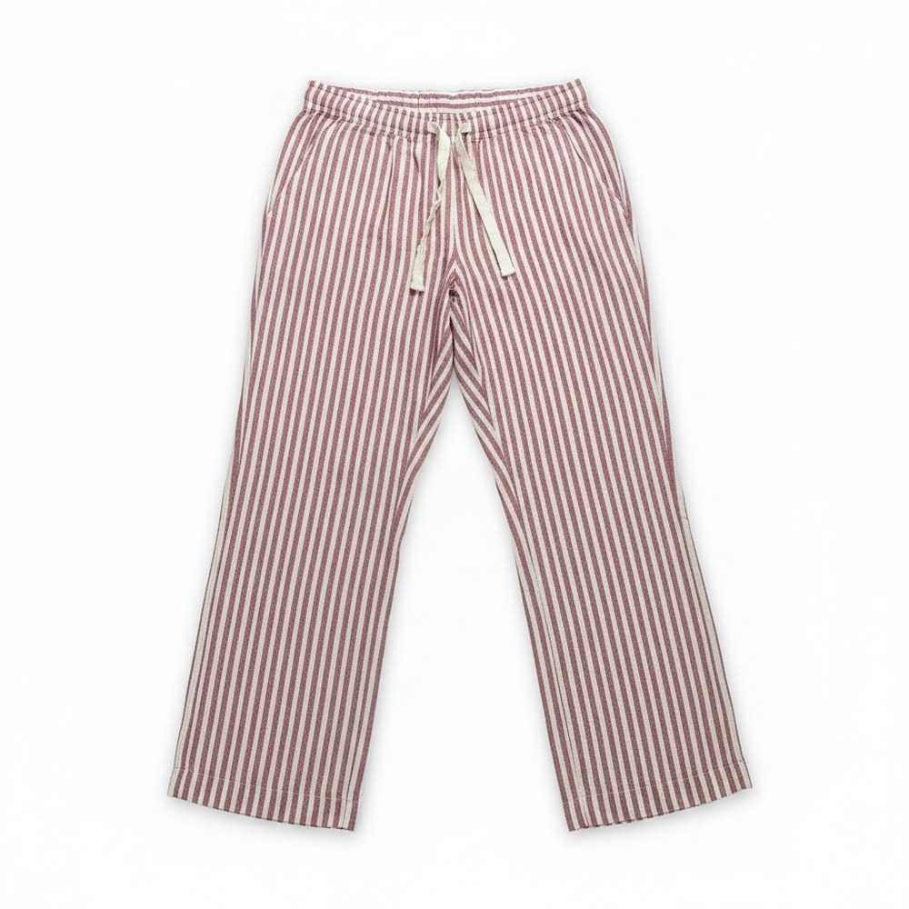 Eddie Bauer L Red Striped Womens Pajama Pants Casual Cozy Loungewear